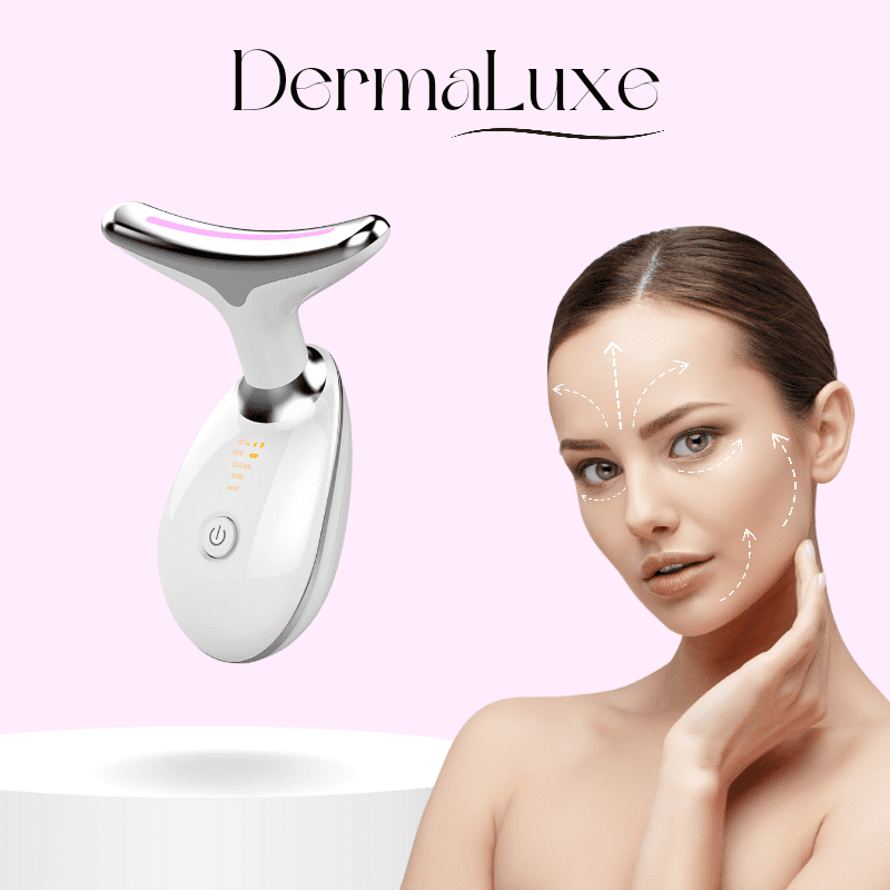 DermaLuxe - Dispositivo 3 em 1 - Rejuvenescimento Facial